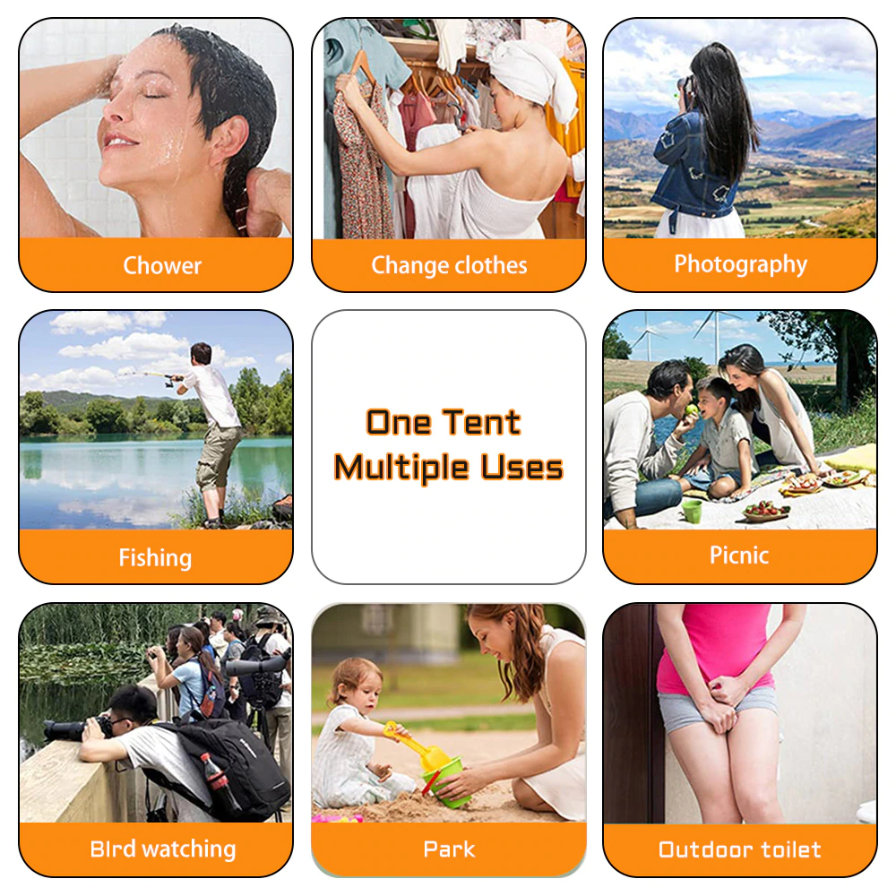 Cheap Goat Tents Portable Toilet Shower Tent Waterproof Outdoor Camping Hiking Beach Shelter Fishing Tents Tourism Privacy Dressing Changing Room