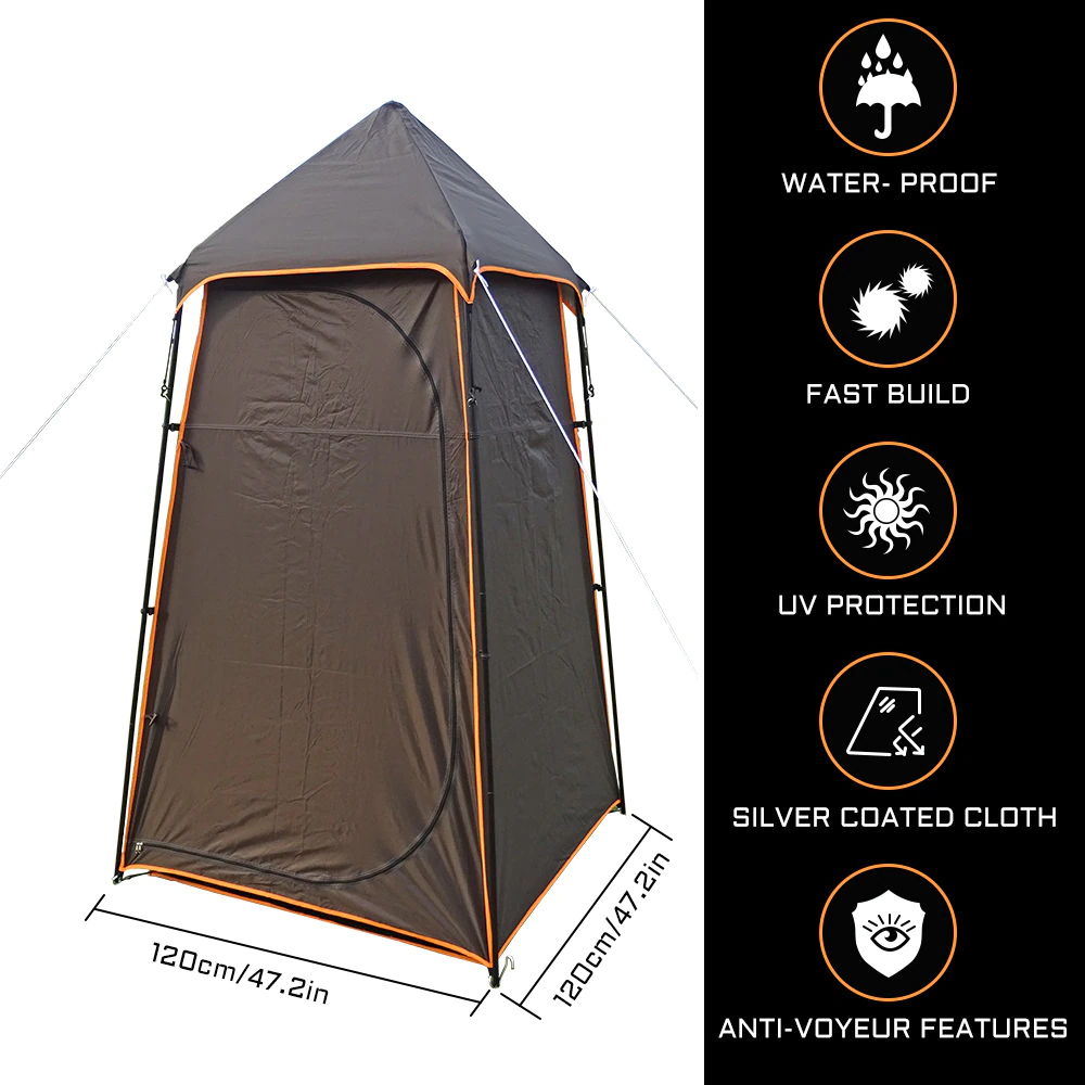 Cheap Goat Tents Portable Toilet Shower Tent Waterproof Outdoor Camping Hiking Beach Shelter Fishing Tents Tourism Privacy Dressing Changing Room