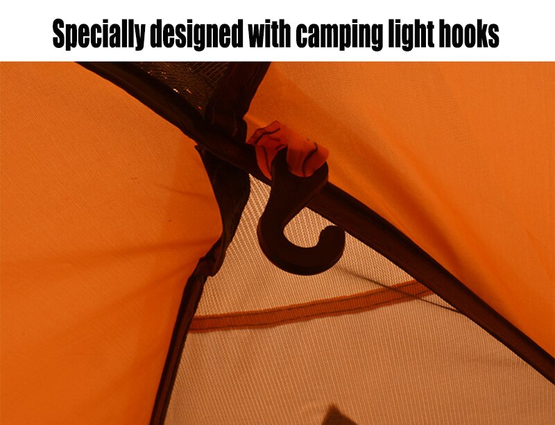 Cheap Goat Tents Portable Ultralight Camping Tent 2 Persons Cycling Tent Double Layers Waterproof Aluminum Pole 3 Season Camping Tent