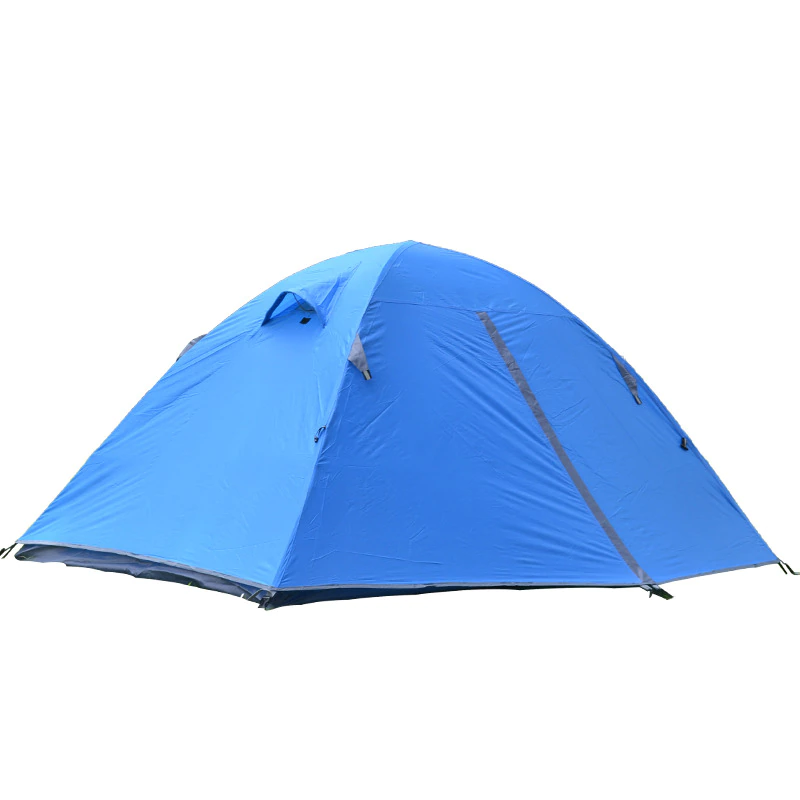 Cheap Goat Tents Portable Ultralight Camping Tent 2 Persons Cycling Tent Double Layers Waterproof Aluminum Pole 3 Season Camping Tent