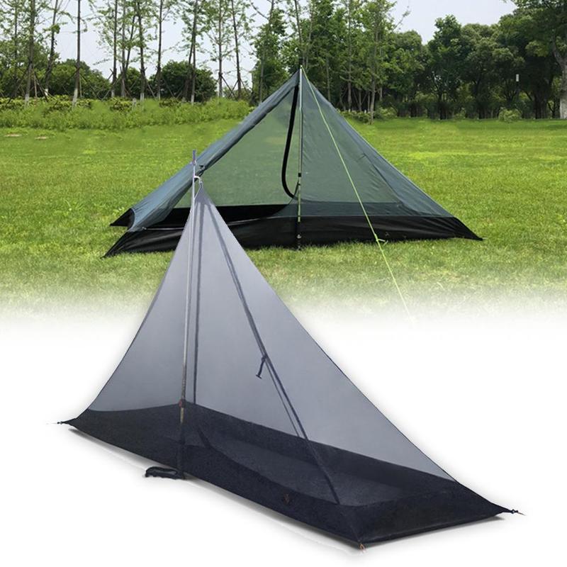 Cheap Goat Tents Portable Ultralight Camping Tent Mosquito Repellent Insect Net Mesh Shelter Pyramid Outdoor Tent Camping Net Outdoor Mesh B X8x2