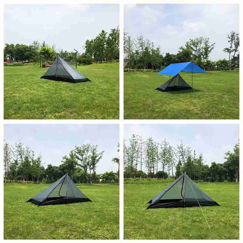 Cheap Goat Tents Portable Ultralight Camping Tent Mosquito Repellent Insect Net Mesh Shelter Pyramid Outdoor Tent Camping Net Outdoor Mesh B X8x2