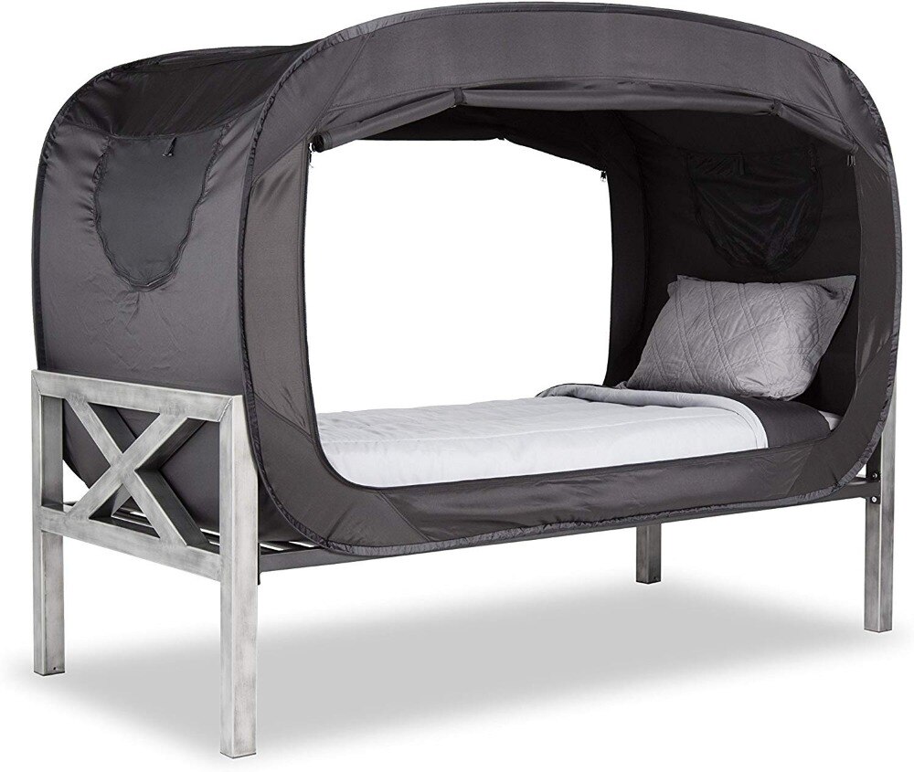 Cheap Goat Tents Privacy Space Pop Single Bed Tent Sleeping Tents Indoor Pop Up Portable Frame Curtains Breathable Cottage Reducing Light