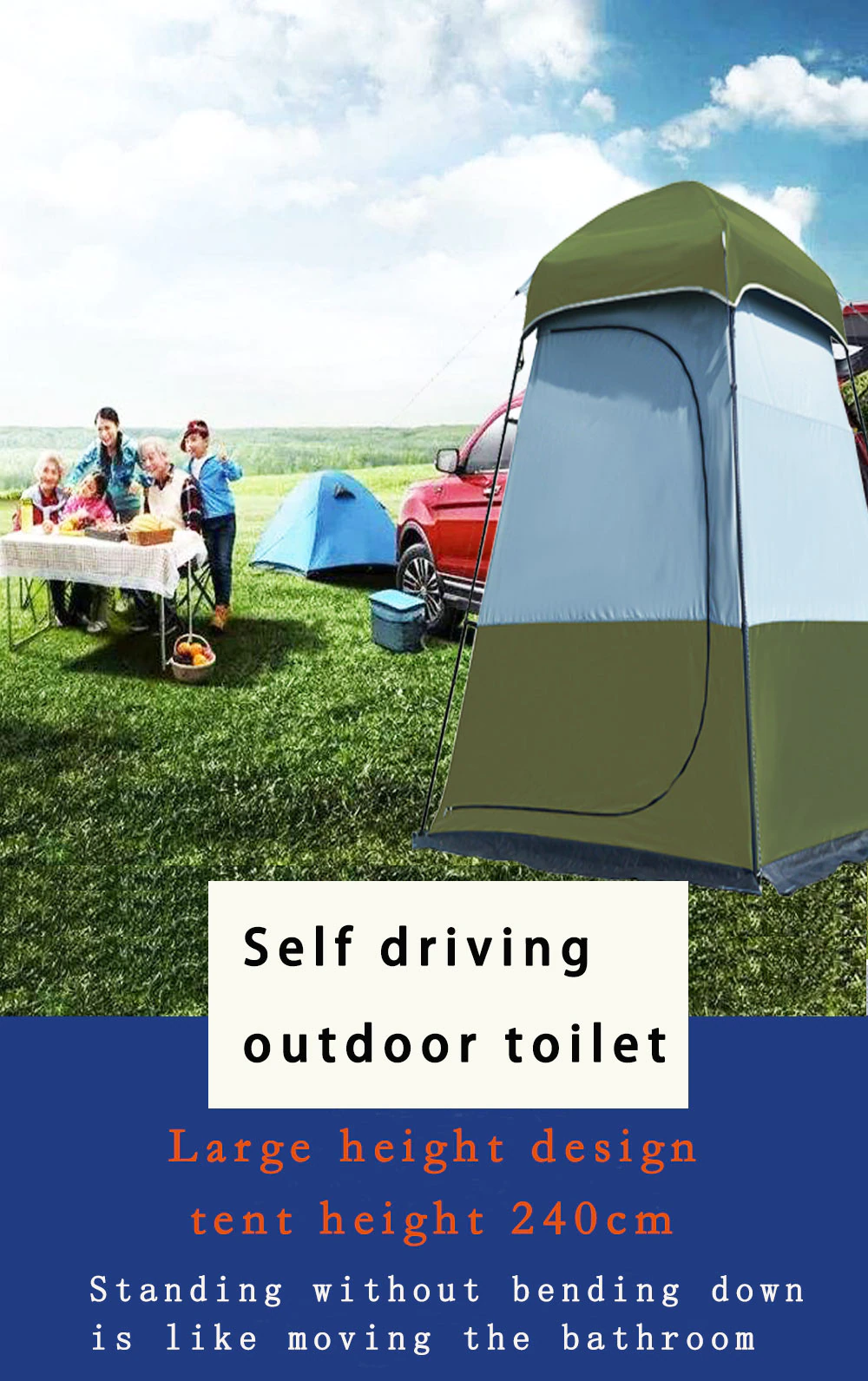 Cheap Goat Tents Privacy Tent Shower Tent Changing Dressing Roomportable Outdoor Camping Bathroom Toilet Shelters Room Picnic Fishing Foldable