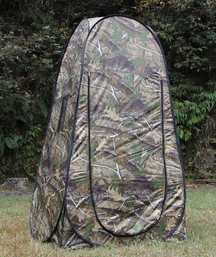Cheap Goat Tents Single Person Portable Privacy Shower Toilet Camping Pop Up Tent Camouflage Uv Function Outdoor Dressing Photography Watch Bird