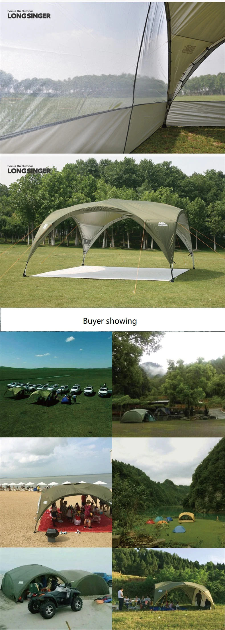 Cheap Goat Tents Summer Outdoor Super Large Camping Tent Canopy Tent Awning Advertising Tents Pergola Beach Tent Ultralarge Anti
