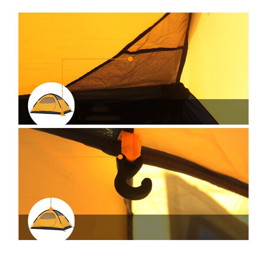 Cheap Goat Tents Super Light Tent Professional Waterproof Double Layer Fire Retardant Silicone Nylon Fiber Outdoor Camping Ultralight Snow Skirt