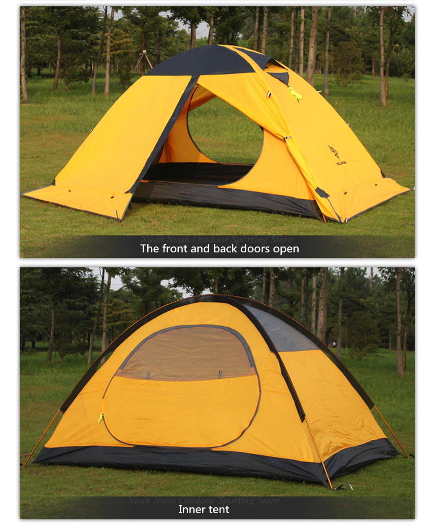 Cheap Goat Tents Super Light Tent Professional Waterproof Double Layer Fire Retardant Silicone Nylon Fiber Outdoor Camping Ultralight Snow Skirt
