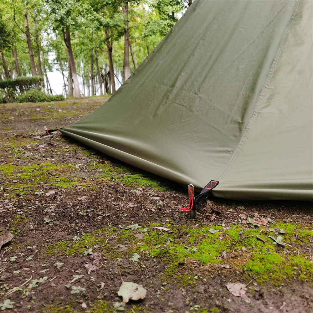 Cheap Goat Tents Sylaeto Ultralight Stove Tent With Stove Jack 400cm Height Adjustable Tipi Hot Camping Backpacking Gear