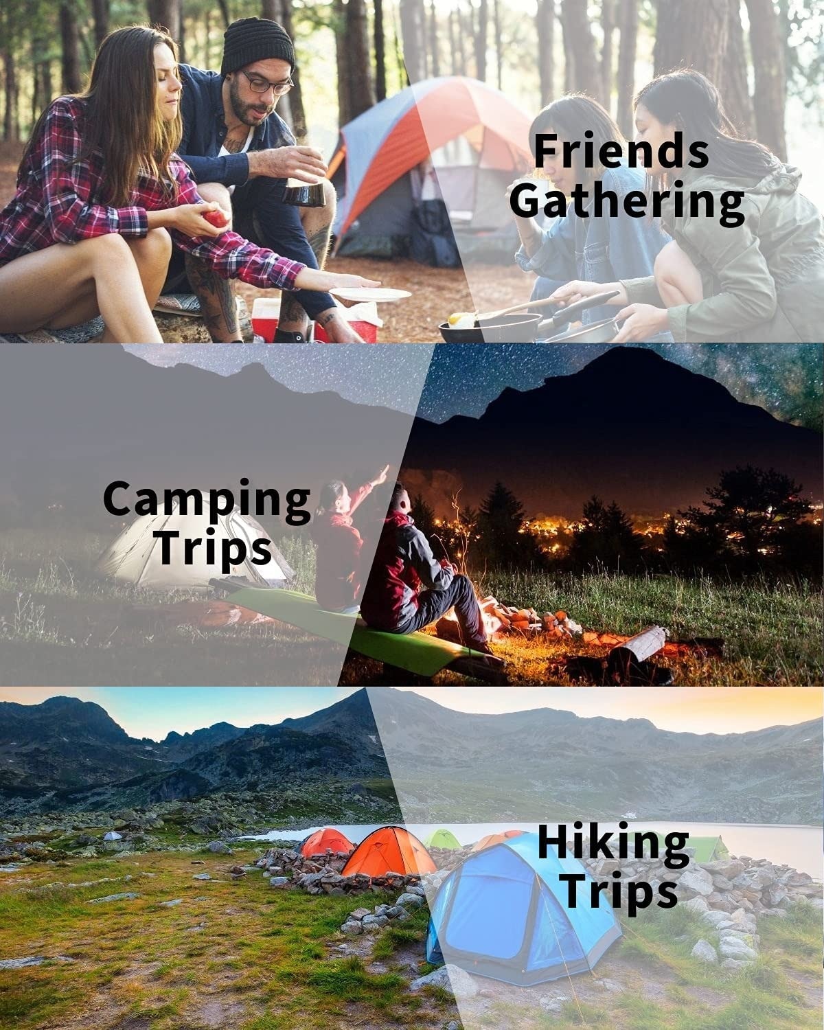 Cheap Goat Tents Tanxianzhe Camping Tent Family Tent Double Layer, Lightweight Waterproof Tent With Top Umbrella And Carry Bag