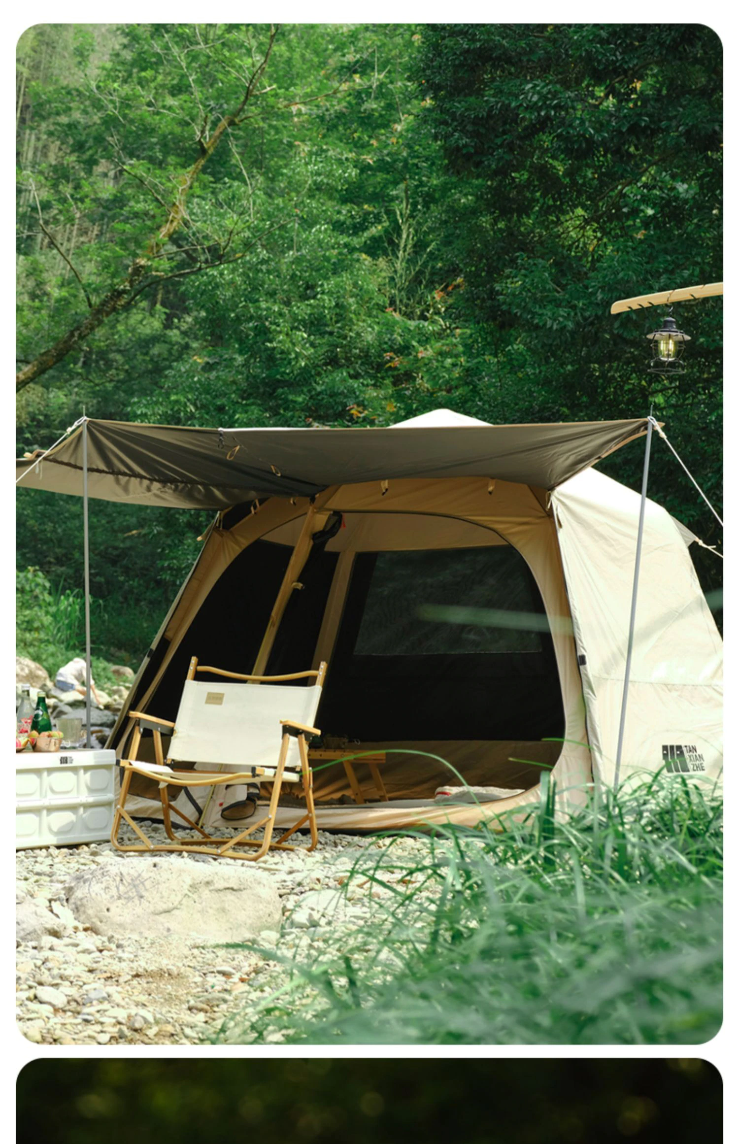 Cheap Goat Tents Tanxianzhe Outdoor Picnic Camping Portable Folding Main Hall Canopy Hexagonal Vinyl Tent Thickened Sunscreen And Rainproof