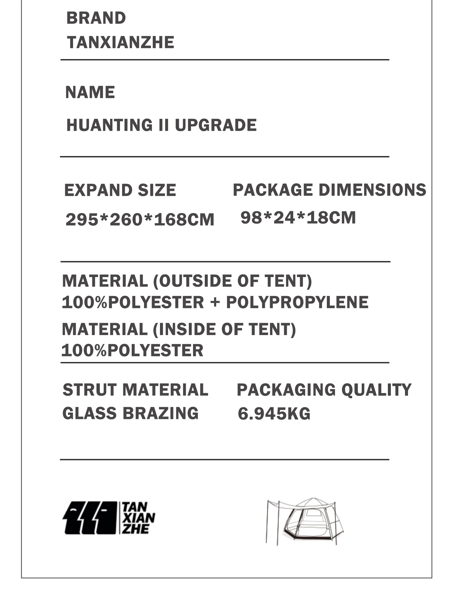 Cheap Goat Tents Tanxianzhe Outdoor Picnic Camping Portable Folding Main Hall Canopy Hexagonal Vinyl Tent Thickened Sunscreen And Rainproof