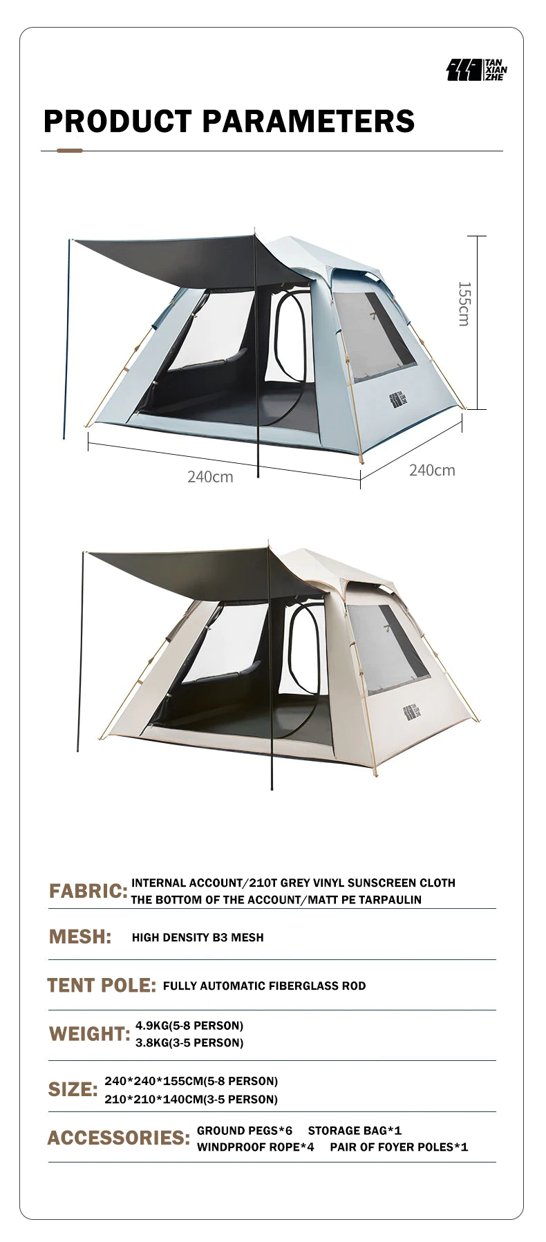 Cheap Goat Tents Tanxianzhe Outdoor Picnic Camping Portable Vinyl Tent Outdoor Sunscreen And Rainproof Multifunctional Suitable For Householdtent