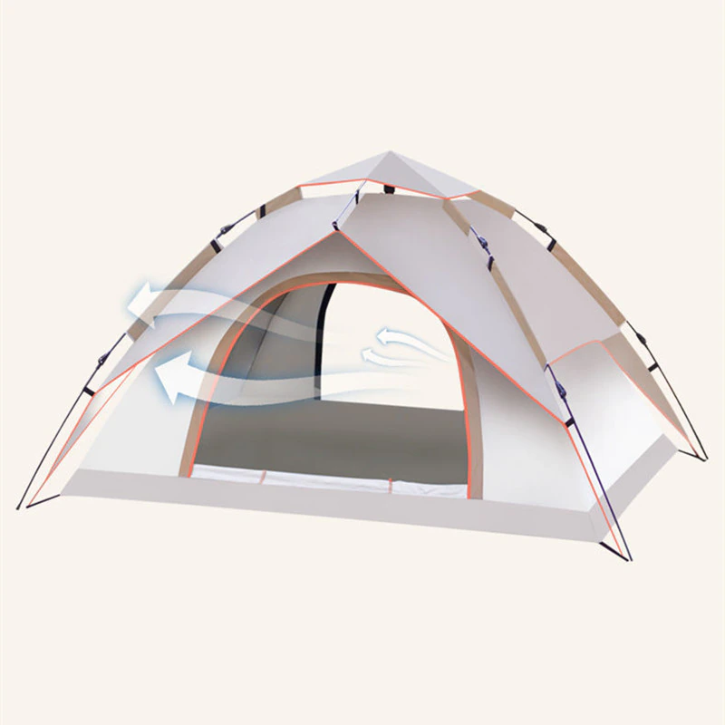 Cheap Goat Tents Tent Outdoor Folding Small House Home Single Double Field Camping Camping Supplies Rainproof Sunscreen Room Fully Automatic