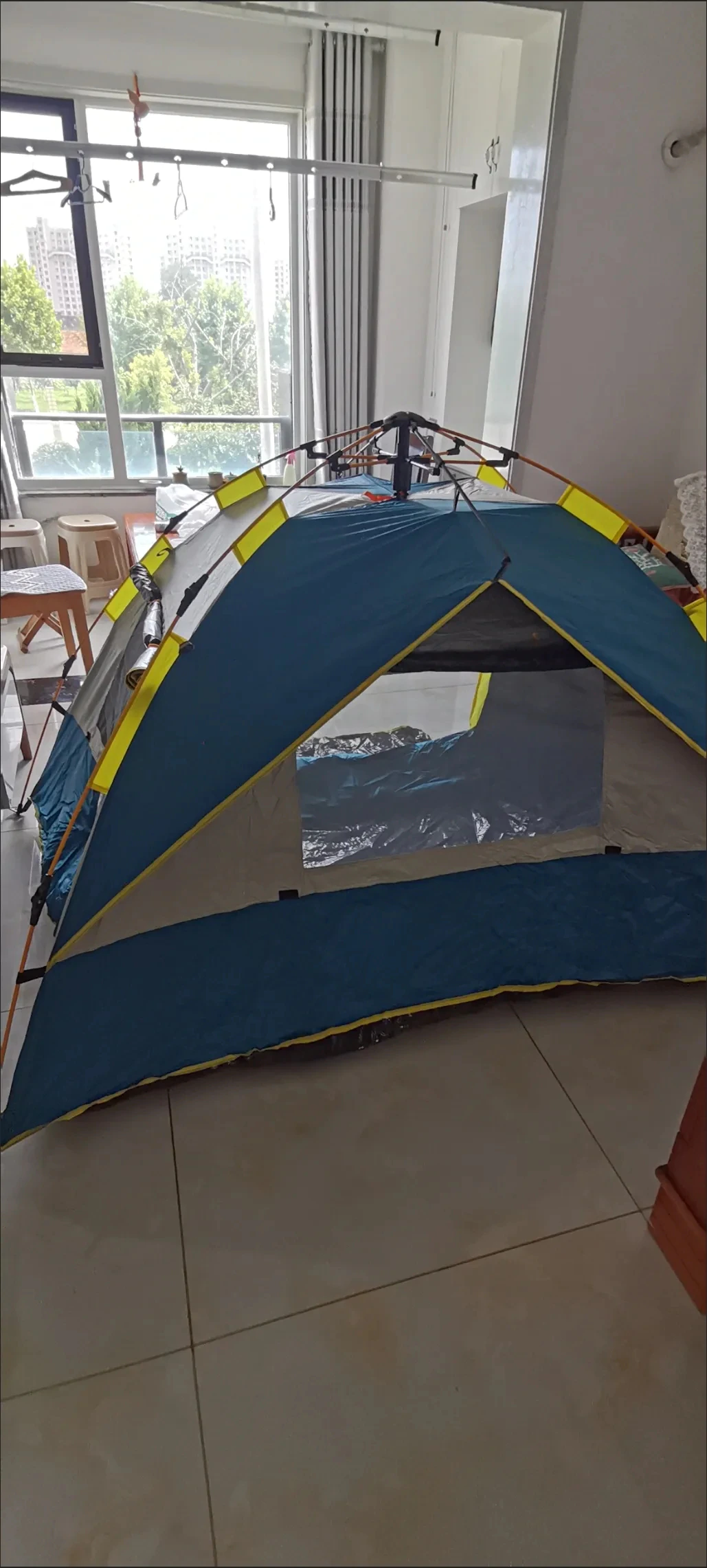Cheap Goat Tents Tent Outdoor Folding Small House Home Single Double Field Camping Camping Supplies Rainproof Sunscreen Room Fully Automatic