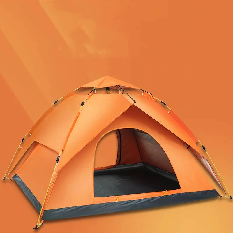 Cheap Goat Tents Tent Outdoor Folding Small House Home Single Double Field Camping Camping Supplies Rainproof Sunscreen Room Fully Automatic