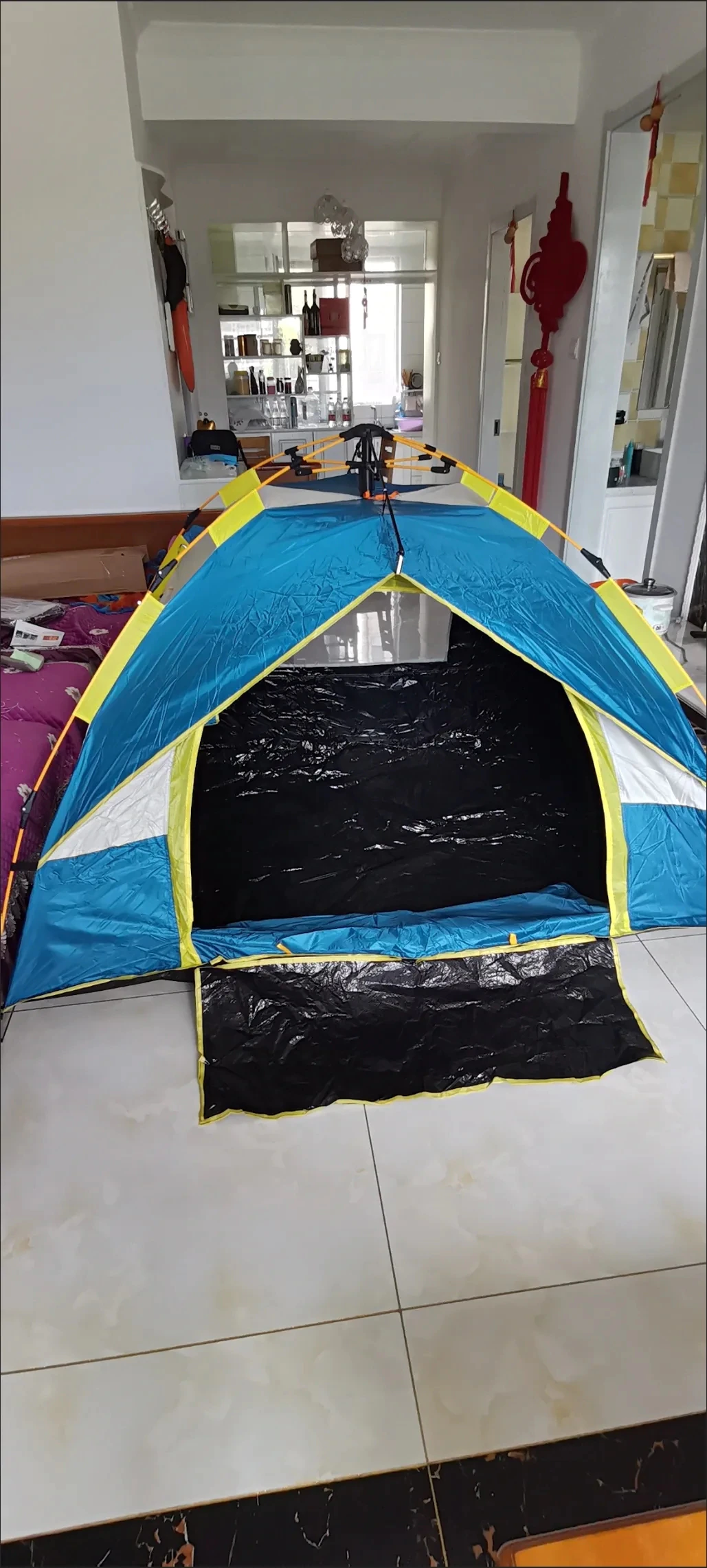 Cheap Goat Tents Tent Outdoor Folding Small House Home Single Double Field Camping Camping Supplies Rainproof Sunscreen Room Fully Automatic