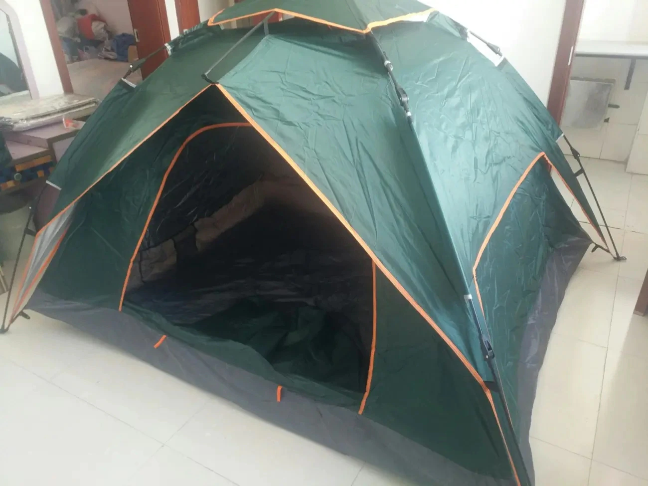 Cheap Goat Tents Tent Outdoor Folding Small House Home Single Double Field Camping Camping Supplies Rainproof Sunscreen Room Fully Automatic