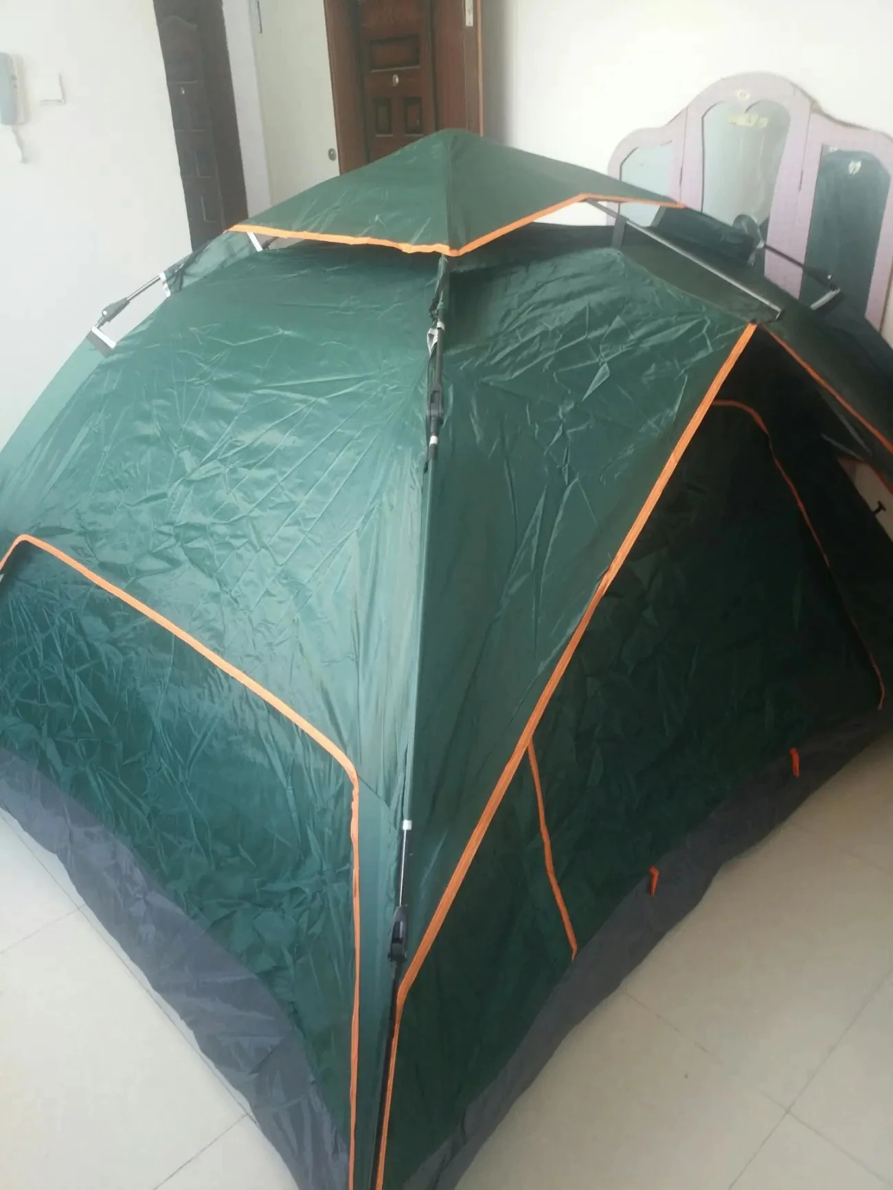 Cheap Goat Tents Tent Outdoor Folding Small House Home Single Double Field Camping Camping Supplies Rainproof Sunscreen Room Fully Automatic