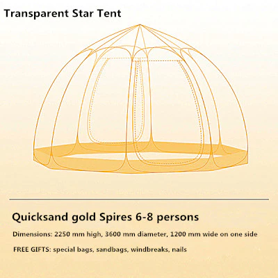 Cheap Goat Tents Tent Outdoor Portable Folding Camping Tent Starry Sky Bubble House Quick Opening Thickening Exquisite Shade Advanced