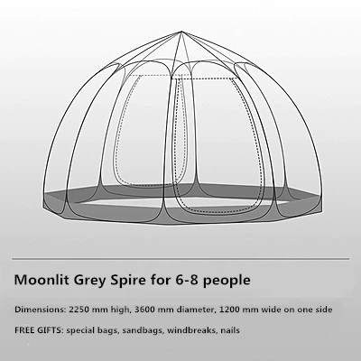 Cheap Goat Tents Tent Outdoor Portable Folding Camping Tent Starry Sky Bubble House Quick Opening Thickening Exquisite Shade Advanced
