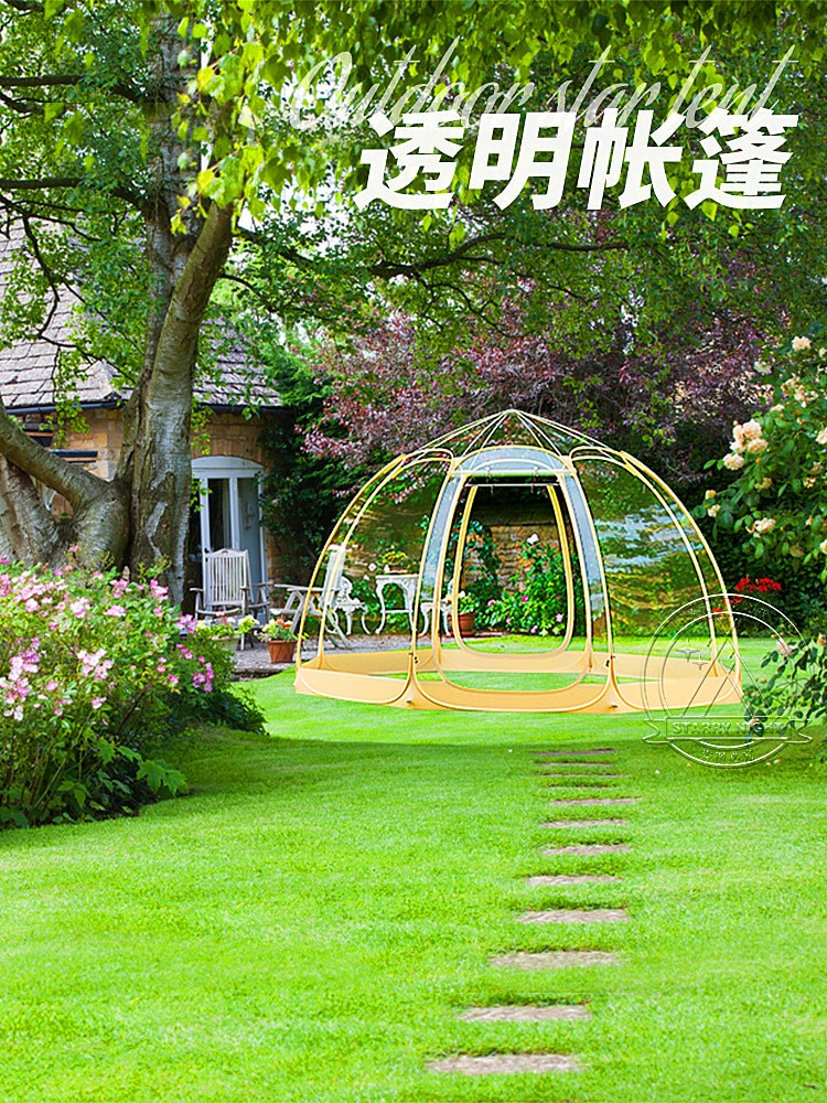 Cheap Goat Tents Tent Outdoor Portable Folding Camping Tent Starry Sky Bubble House Quick Opening Thickening Exquisite Shade Advanced