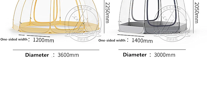 Cheap Goat Tents Tent Outdoor Portable Folding Camping Tent Starry Sky Bubble House Quick Opening Thickening Exquisite Shade Advanced