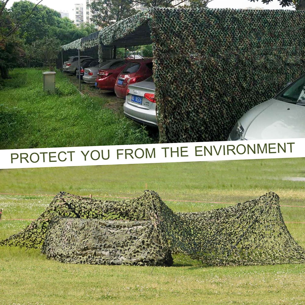Cheap Goat Tents Tiger Stripe Single Layer Military Camouflage Net Camo Netting Garden Car Shade Mesh Hunting Outdoor Camping Sun Shelter Tent