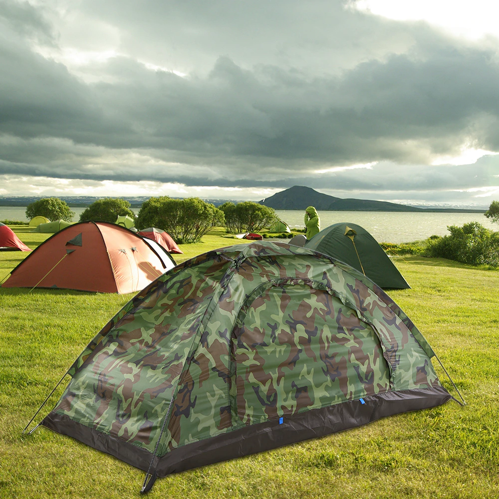 Cheap Goat Tents Tomshoo Camping Tent For 1 Person Single Layer Outdoor Portable Camouflage Travel Beach Tent Arry Bag For Hiking Traveling