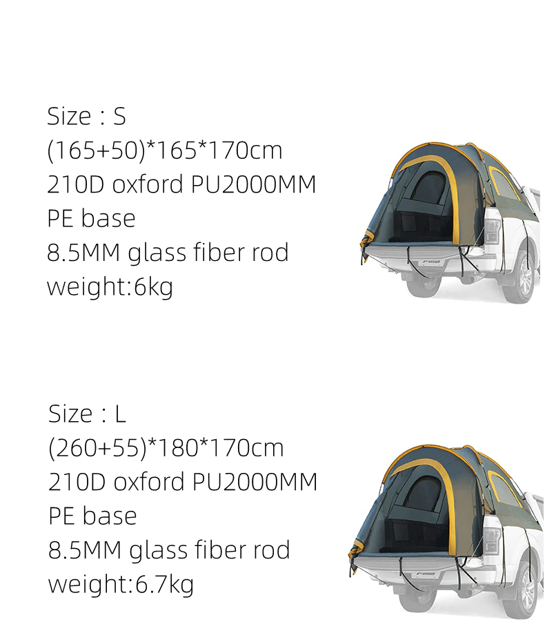 Cheap Goat Tents Truck Tent 210d Oxford Camping Tent Waterproof Outdoor Pickup Car Travel Tent Backpacking Fishing Tent
