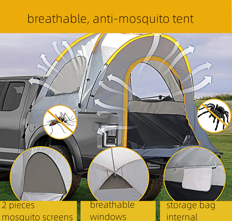 Cheap Goat Tents Truck Tent 210d Oxford Camping Tent Waterproof Outdoor Pickup Car Travel Tent Backpacking Fishing Tent