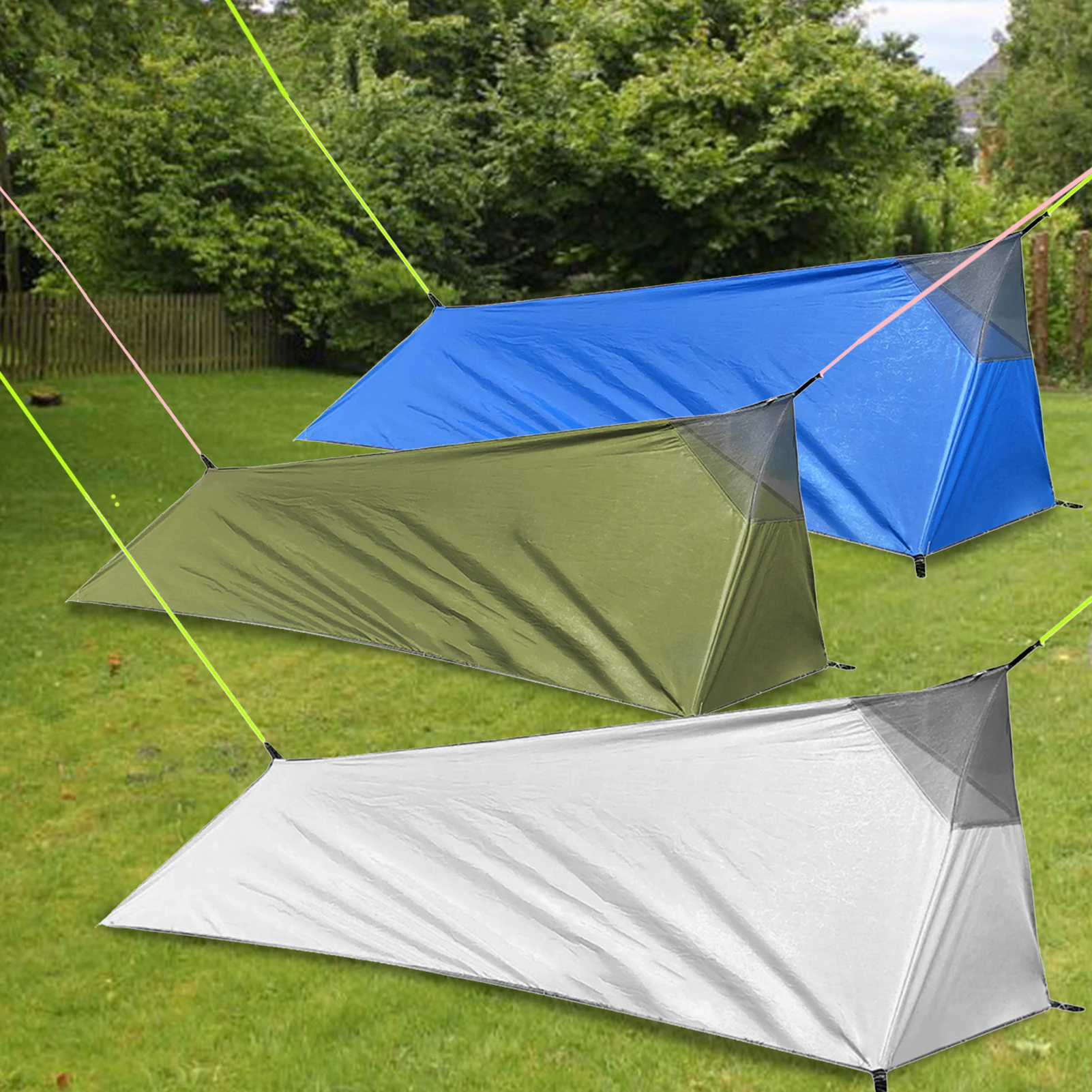 Cheap Goat Tents Ultralight Backpacking Tent Outdoor Camping Sleeping Bag Tent Lightweight Single Person Tent With Mosquit Net A Shape Tent