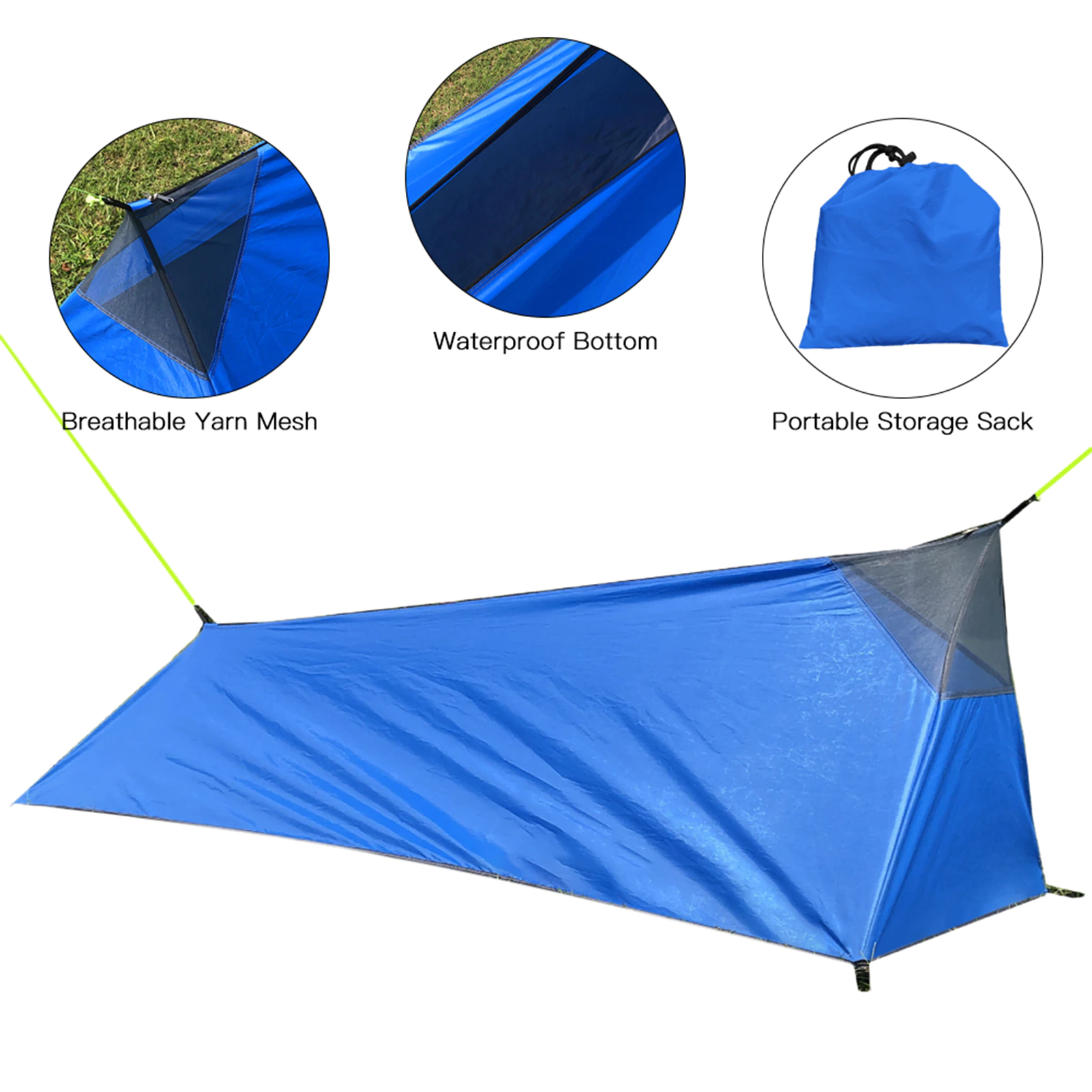 Cheap Goat Tents Ultralight Backpacking Tent Outdoor Camping Sleeping Bag Tent Lightweight Single Person Tent With Mosquit Net A Shape Tent