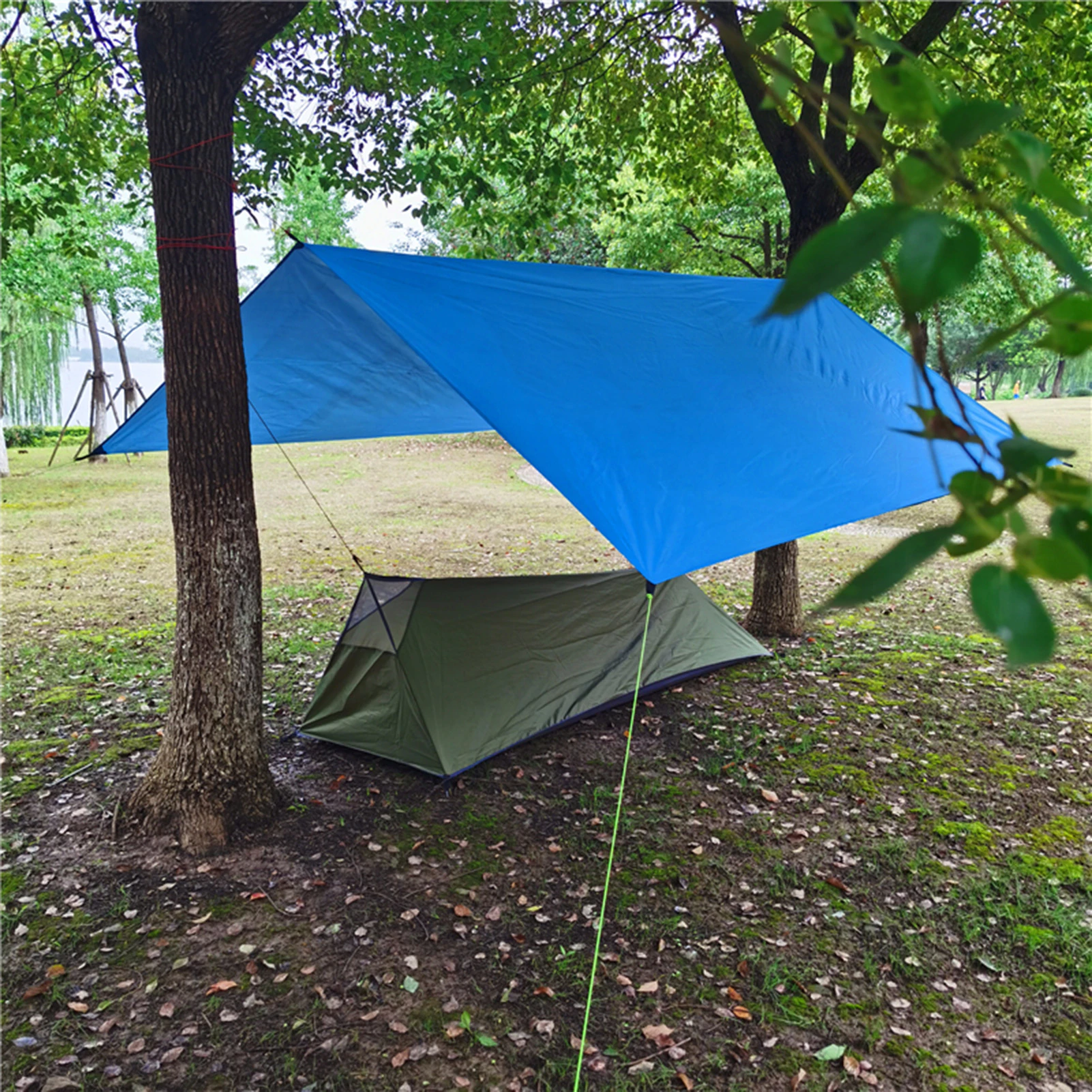 Cheap Goat Tents Ultralight Backpacking Tent Outdoor Camping Sleeping Bag Tent Lightweight Single Person Tent With Mosquit Net A Shape Tent