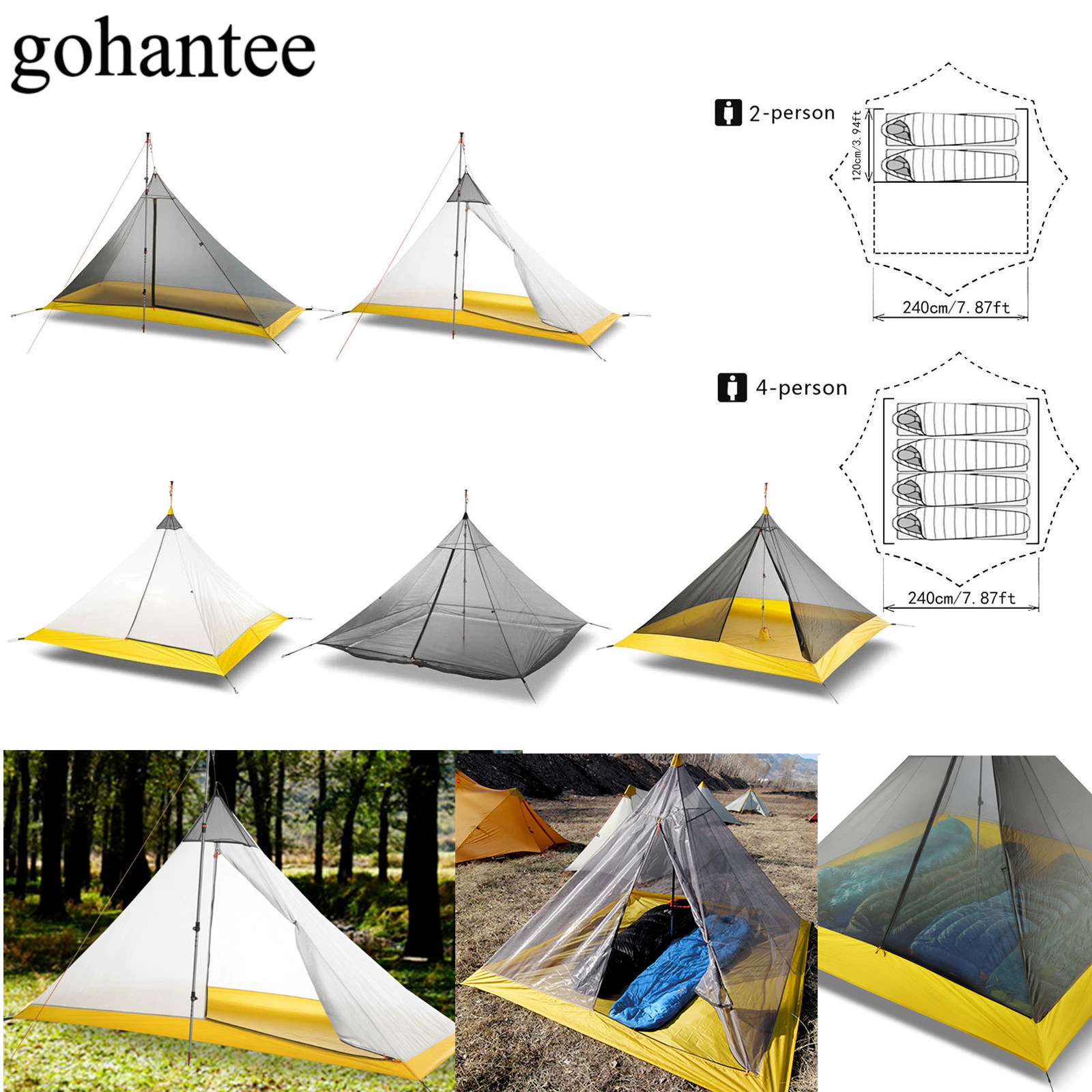 Cheap Goat Tents Ultralight Camping Tent 2