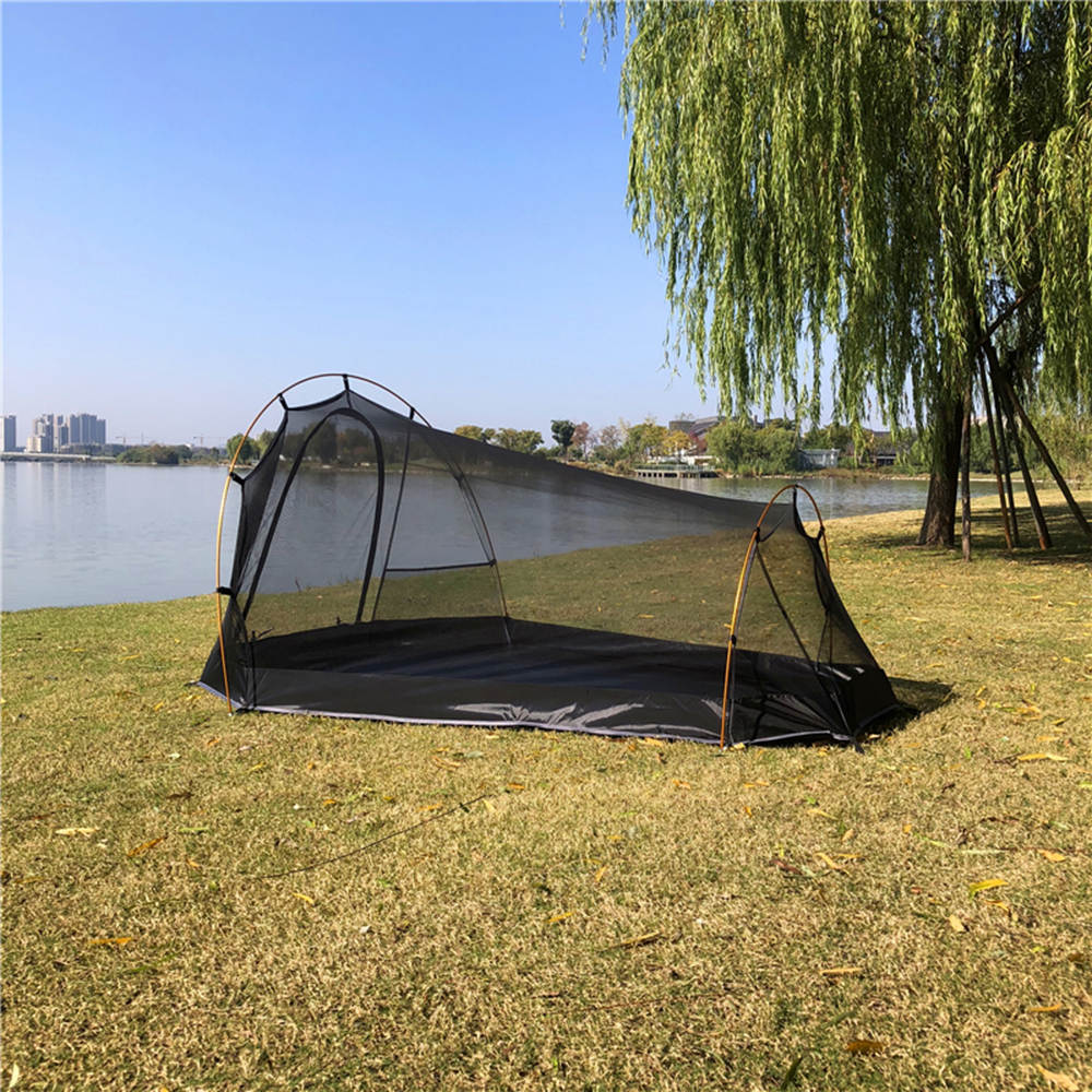 Cheap Goat Tents Ultralight Outdoor Camping Tent Backpacking Tent 2 Person Waterproof Tent Aviation Aluminum Support Portable Sleeping Bag Tent