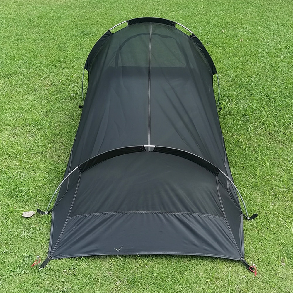 Cheap Goat Tents Ultralight Outdoor Camping Tent Single Person Camping Tent Water Resistant Tent Aviation Aluminum Support Sleeping Bag Tent New
