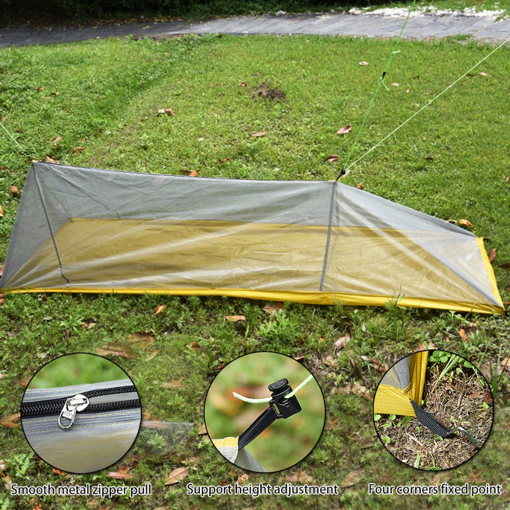Cheap Goat Tents Ultralight Single Person Bivy Tent Single Mesh Tent Breathable Single Tent Easy Storage Waterproof For Camping Hiking Sport