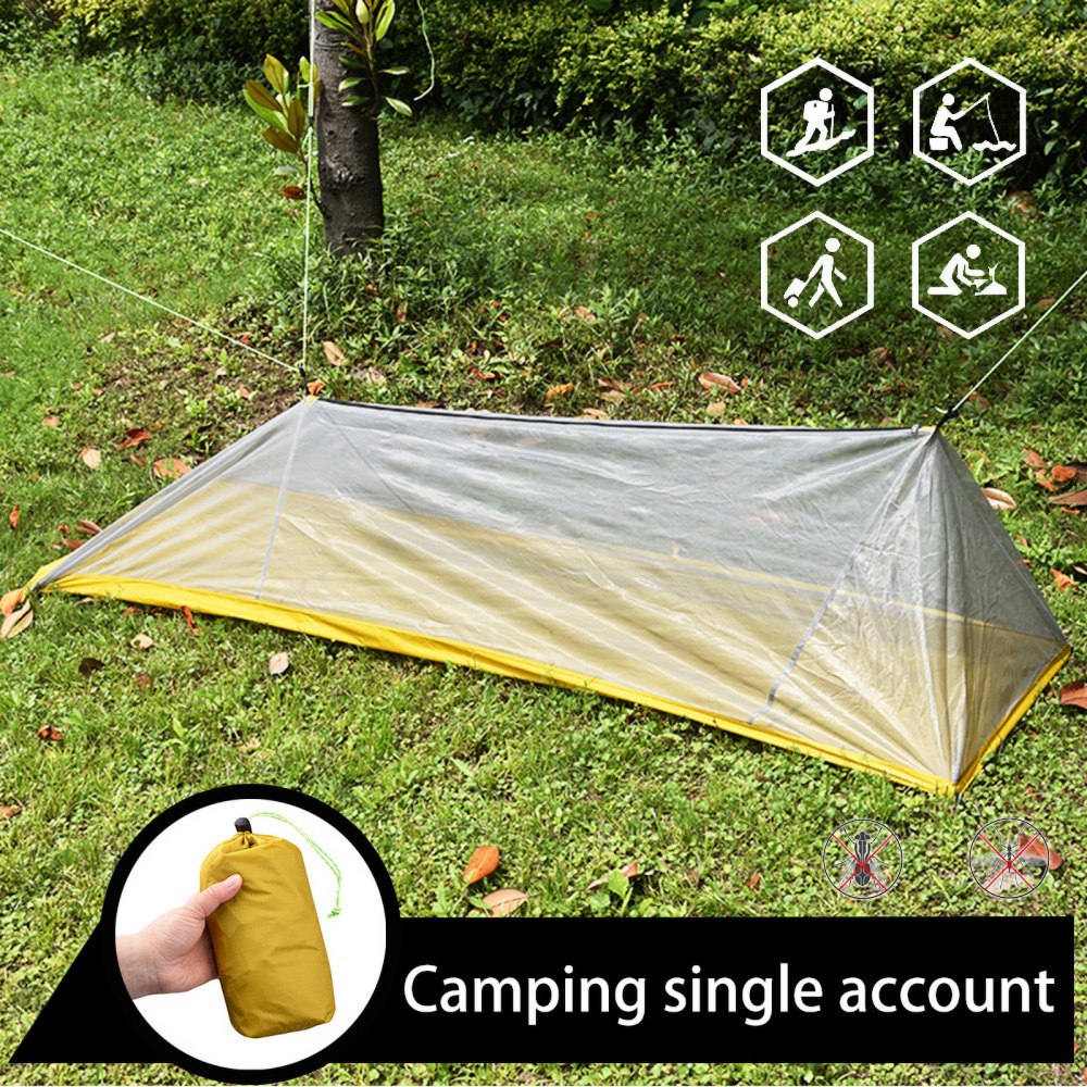 Cheap Goat Tents Ultralight Single Person Bivy Tent Single Mesh Tent Breathable Single Tent Easy Storage Waterproof For Camping Hiking Sport