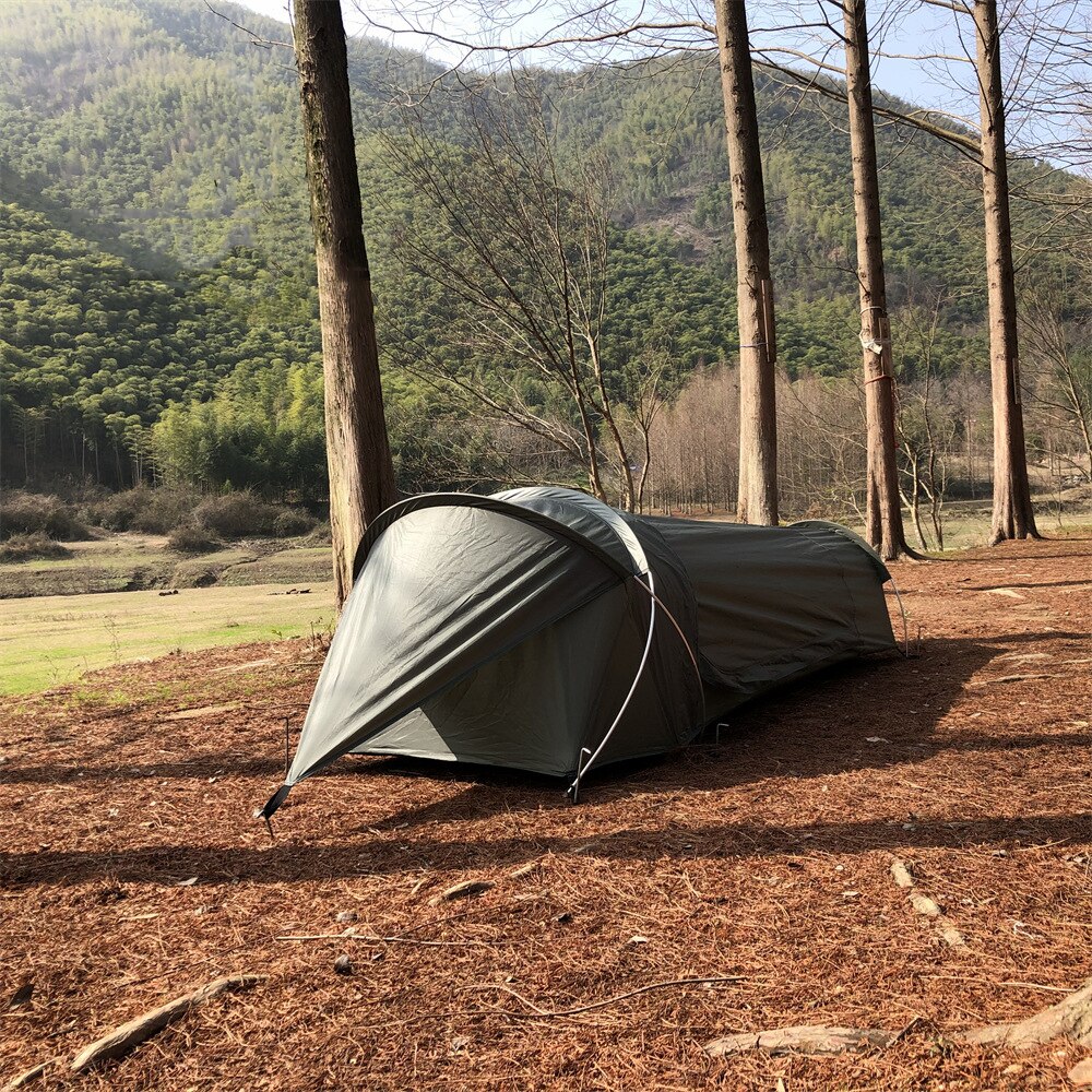 Cheap Goat Tents Ultralight Single Person Tent Portable Waterproof Camping Tent For Outdoor Backpacking Hiking Fishing New Version