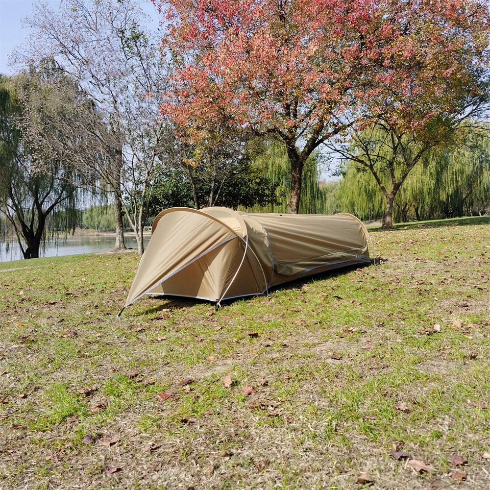 Cheap Goat Tents Ultralight Single Person Tent Portable Waterproof Camping Tent For Outdoor Backpacking Hiking Fishing New Version