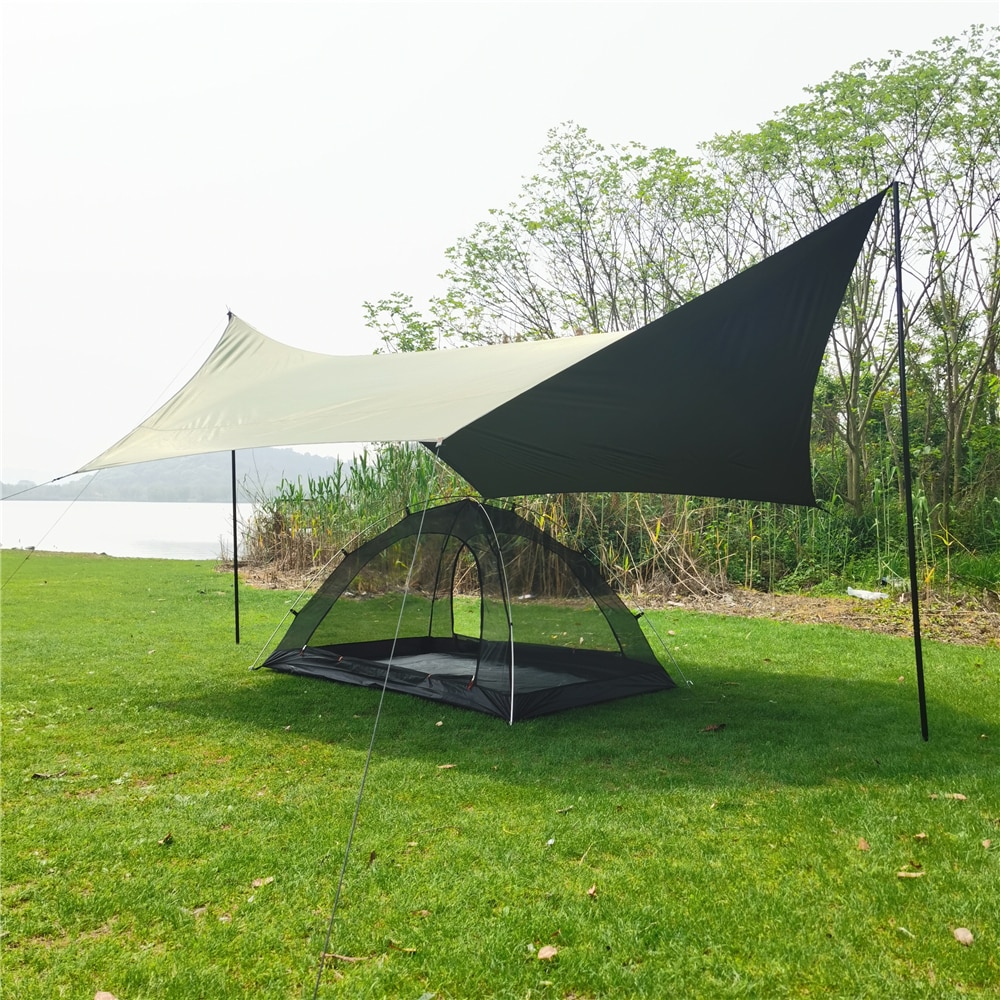 Cheap Goat Tents Ultralight Summer Mesh Tent Outdoor Mosquito Net Tent Self Supporting Gauze Inner Tent With Aluminum Pole For Camping Travel