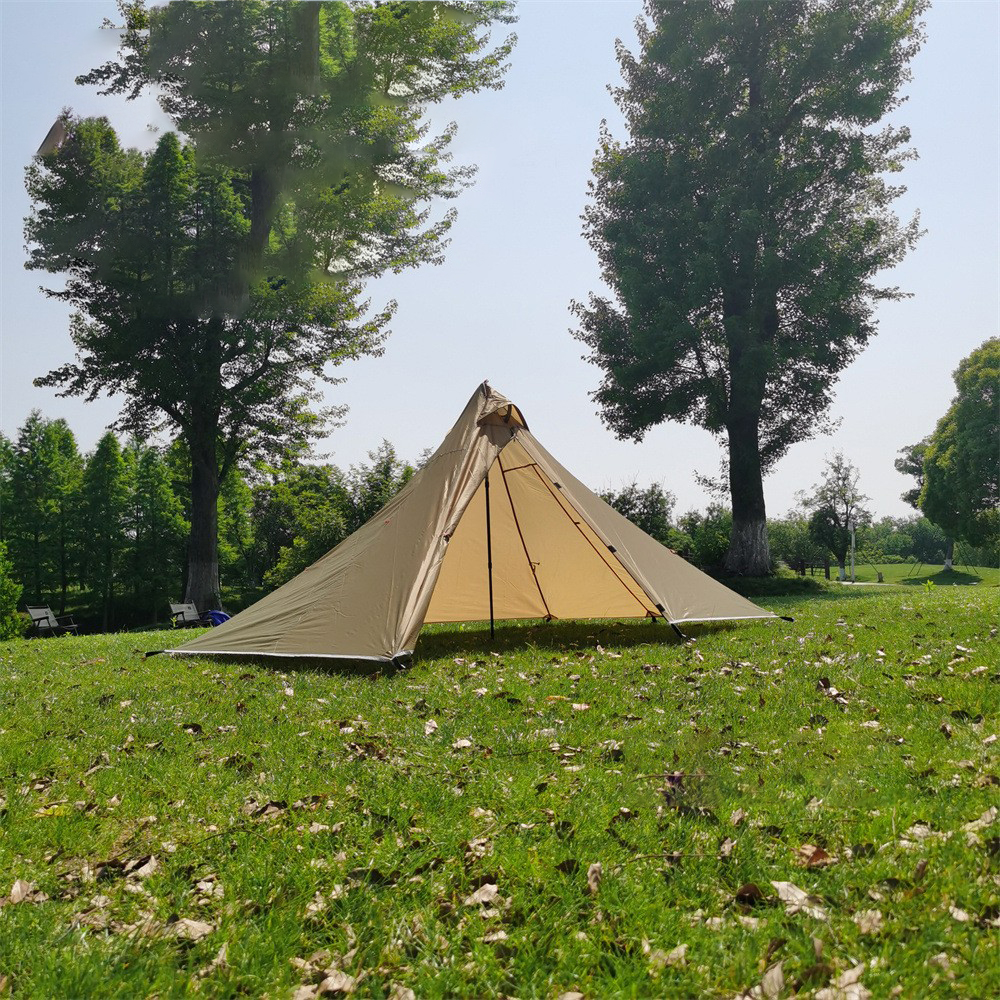 Cheap Goat Tents Ultralight Tent 1people Backpacking Tent Outdoor Camping Teepee 210t Quality Plaid Cloth Winter Waterproof Hiking Survival Tents