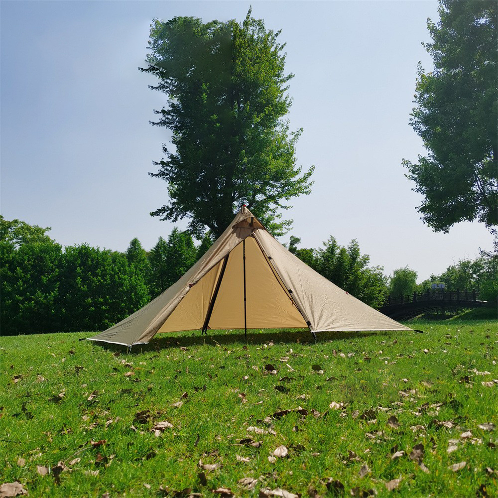 Cheap Goat Tents Ultralight Tent 1people Backpacking Tent Outdoor Camping Teepee 210t Quality Plaid Cloth Winter Waterproof Hiking Survival Tents