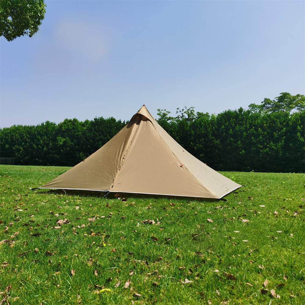 Cheap Goat Tents Ultralight Tent 1people Backpacking Tent Outdoor Camping Teepee 210t Quality Plaid Cloth Winter Waterproof Hiking Survival Tents