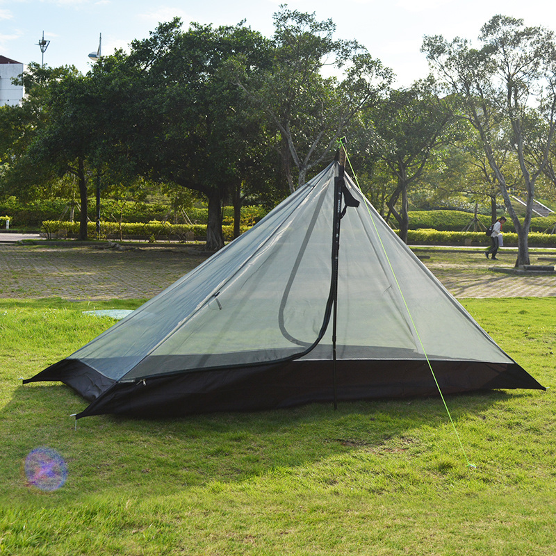 Cheap Goat Tents Ultralight Tent 1people Backpacking Tent Outdoor Camping Teepee 210t Quality Plaid Cloth Winter Waterproof Hiking Survival Tents