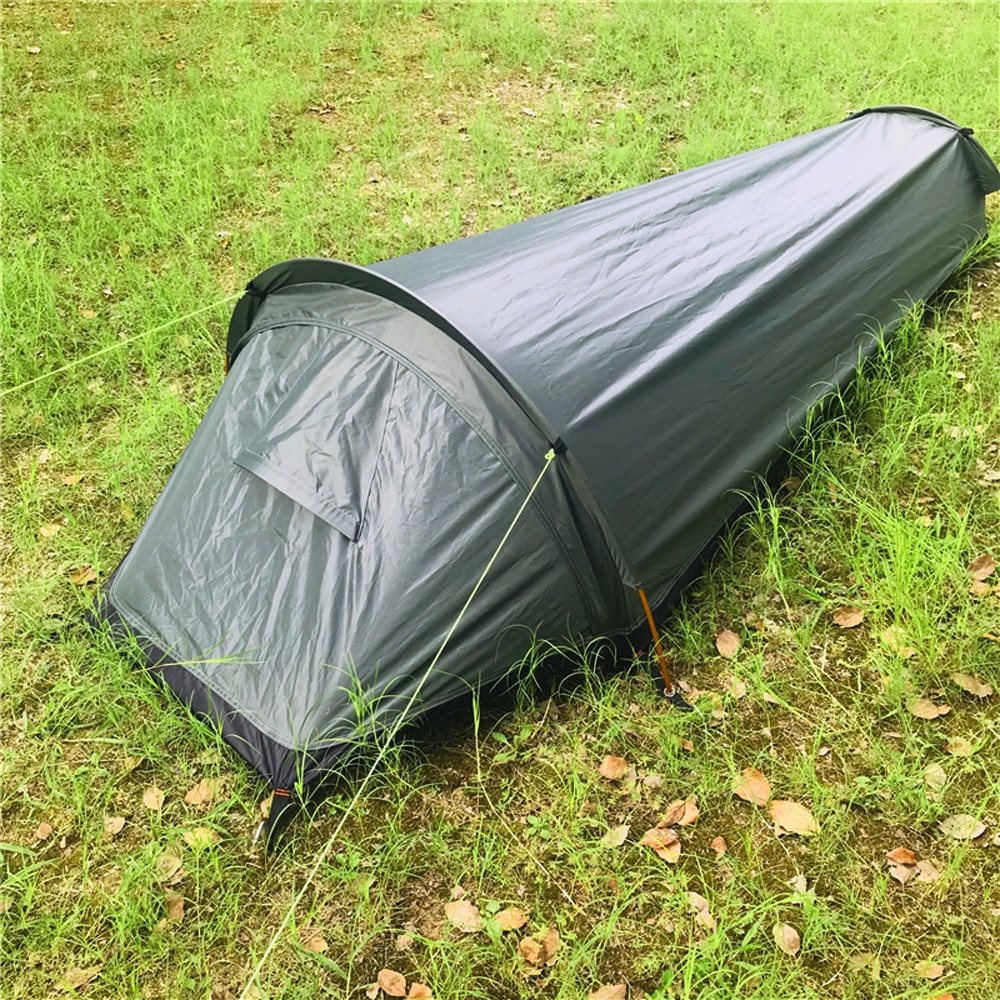 Cheap Goat Tents Ultralight Tent Backpacking Tent Outdoor Camping Sleeping Bag Tent Lightweight Single Person Bivvy Bagtent