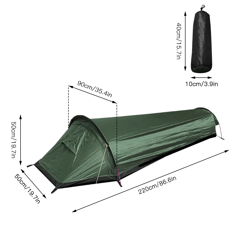 Cheap Goat Tents Ultralight Tent Backpacking Tent Outdoor Camping Sleeping Bag Tent Lightweight Single Person Bivvy Bagtent