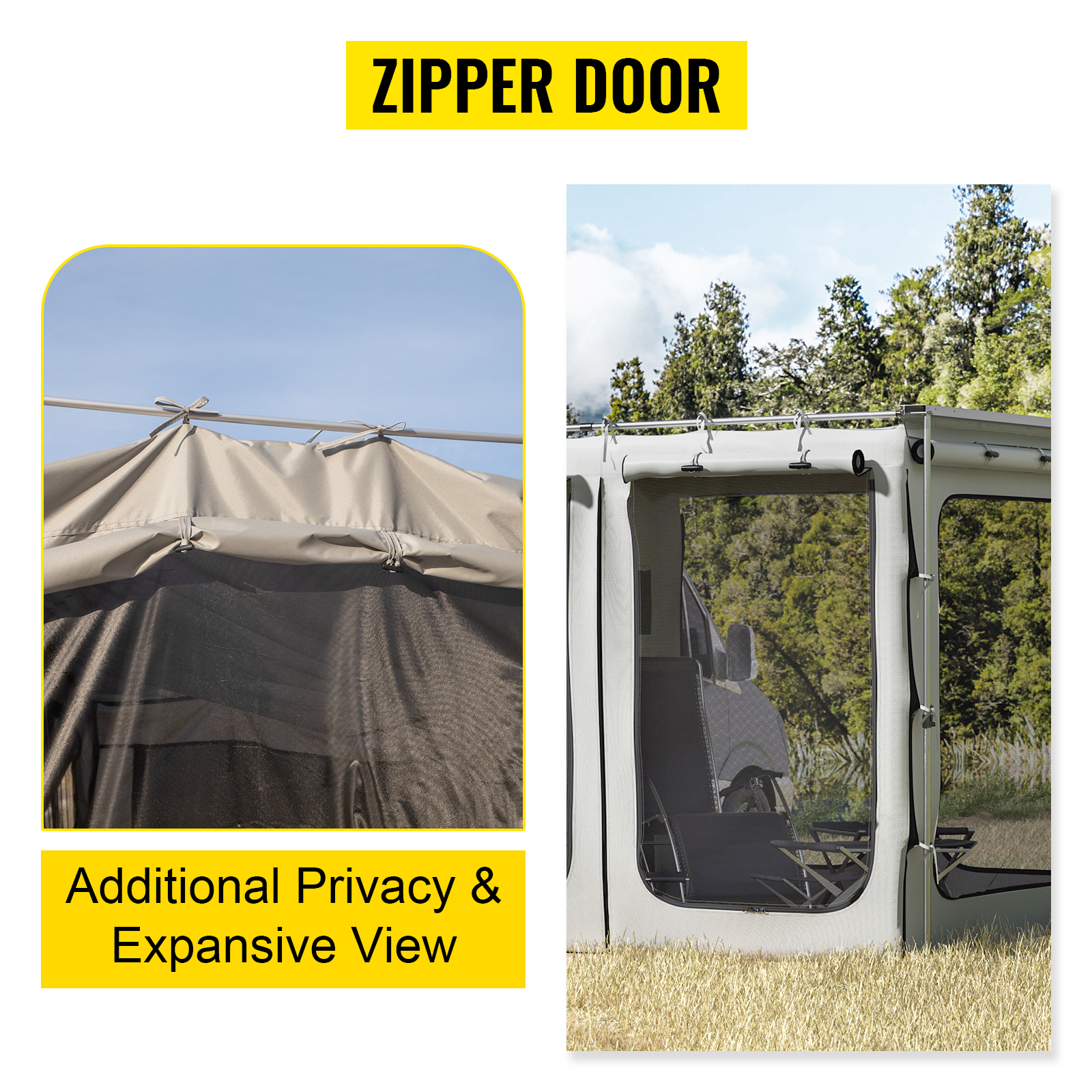 Cheap Goat Tents Vevor Car Awning Room Accessory 300d Oxford Camping Tent With Pvc Floor Heavy Duty Extend Shelter For Suv Tent Overland Gear