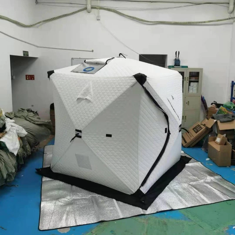 Cheap Goat Tents Warm Winter Ice Fishing Tent Large Space Triple Thick Cotton Tent Camping Outdoor Windproof Waterproof Snow